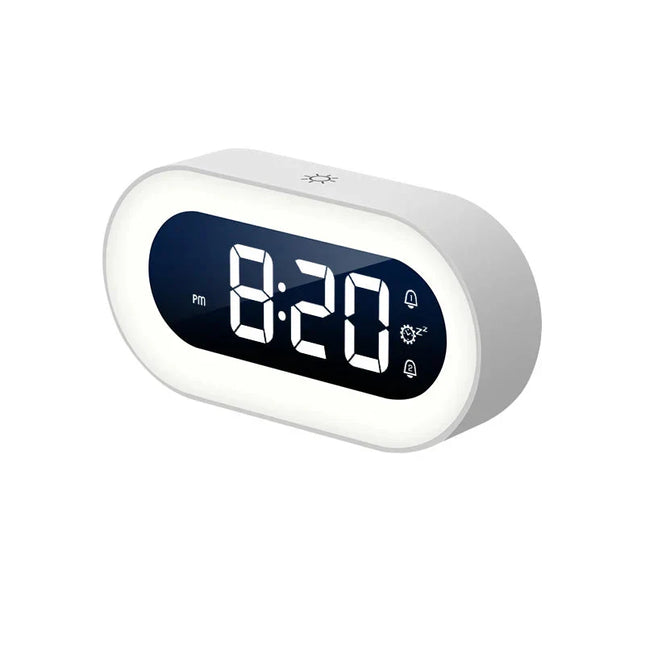 Designový LED budík s nočním světlem