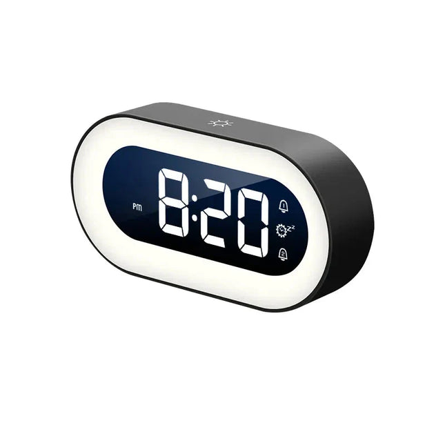 Designový LED budík s nočním světlem