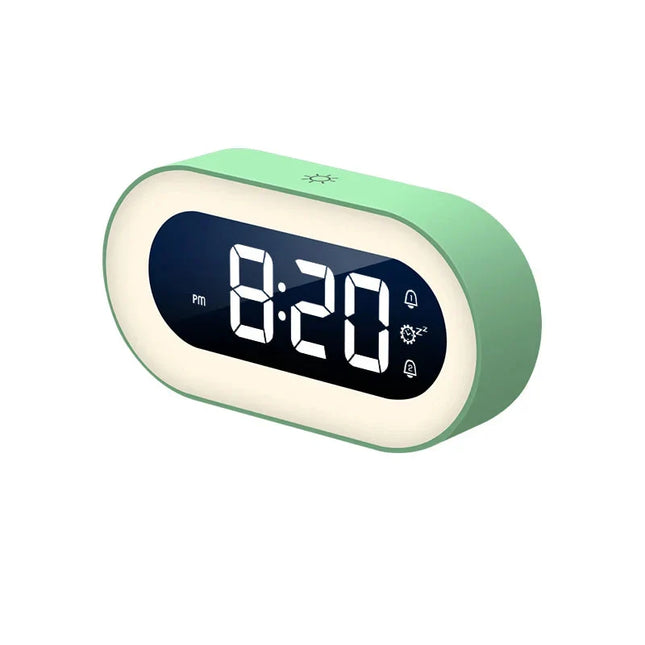 Designový LED budík s nočním světlem