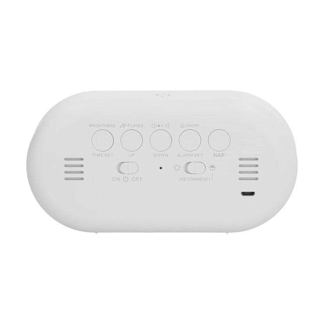 Designový LED budík s nočním světlem