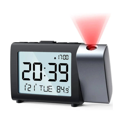 Projekční budík na baterie s teploměrem