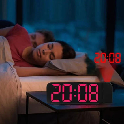 Zrcadlový digitální budík s projektorem