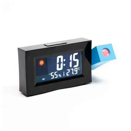 Projekční budík s ukazatelem teploty