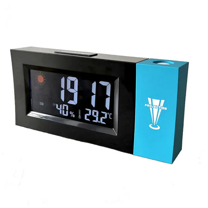 Projekční budík s ukazatelem teploty
