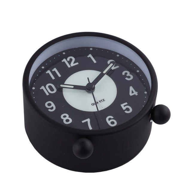 Kulatý tichý budík na baterie