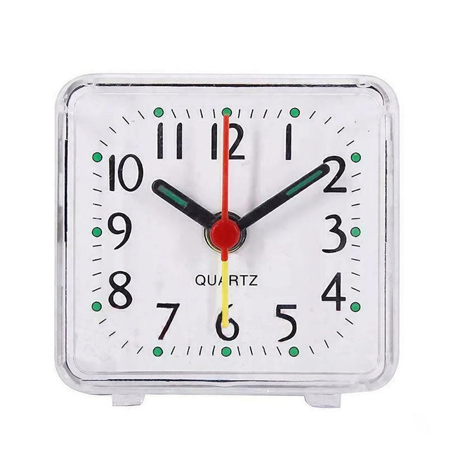 Malý snadno ovladatelný budík na cesty