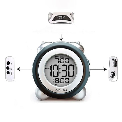 Hlasitý digitální budík s podsvícením