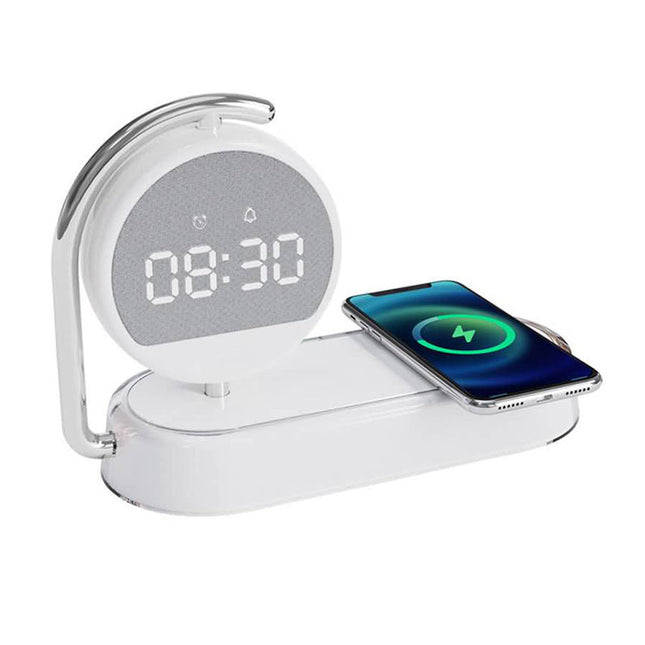 Budík simulátor úsvitu s indukční nabíječkou