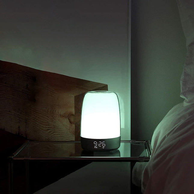 Noční lampička s budíkem simulátor úsvitu