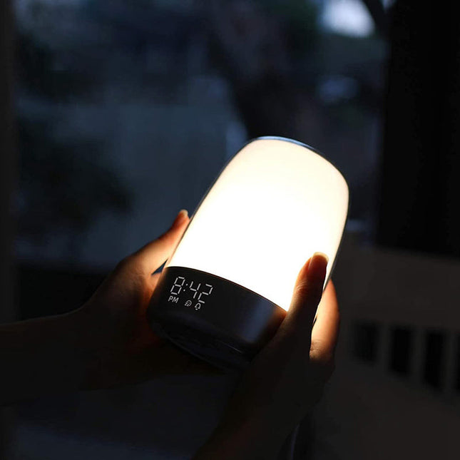 Noční lampička s budíkem simulátor úsvitu