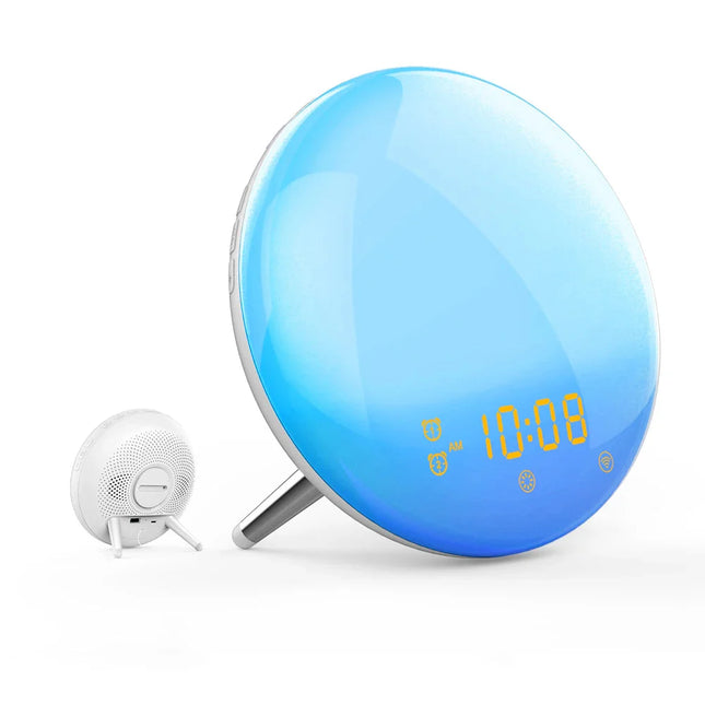 Budík simulující úsvit s USB nabíjením