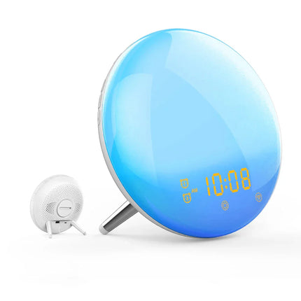 Budík simulující úsvit s USB nabíjením
