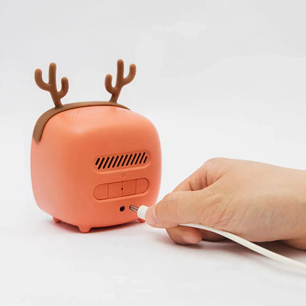 Dětský budík jelen s nočním světlem