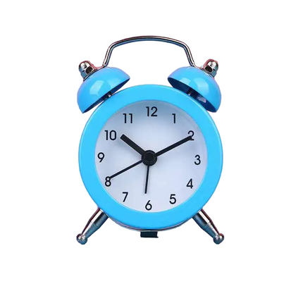 Mini retro budík se dvěma zvonky