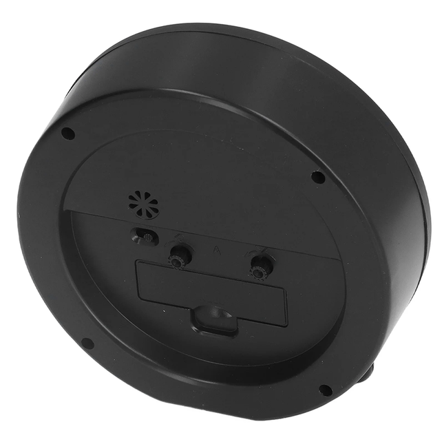 Kulatý analogový budík v retro stylu